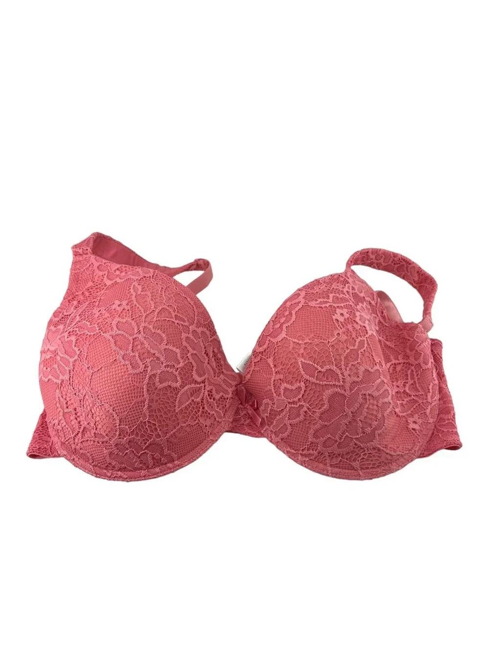 Delta Burke Size 38DD Lace Molded Cup Bra Style 8411-16 Pink